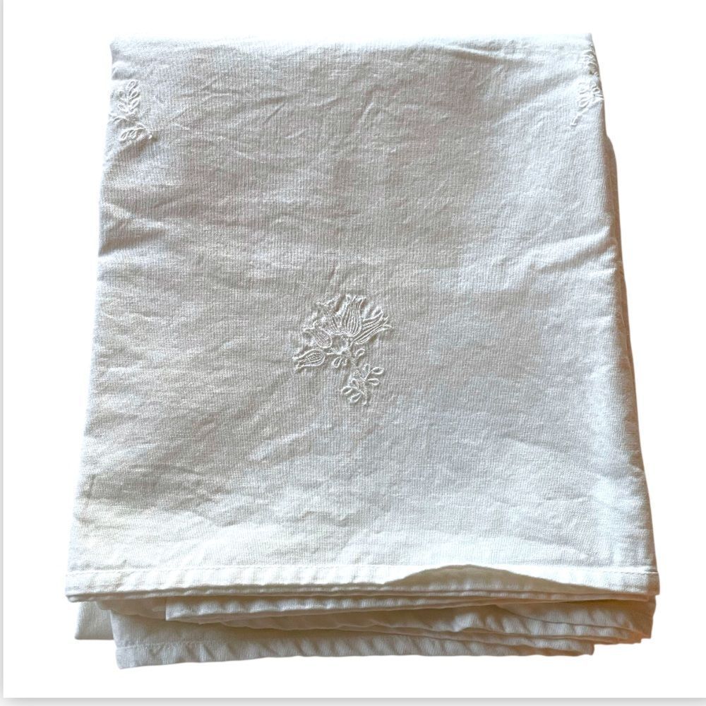 IKEA Embroidered Cotton Tablecloth